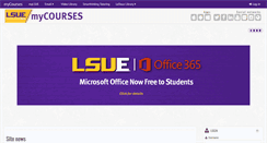 Desktop Screenshot of mycourses.lsue.edu
