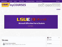 Tablet Screenshot of mycourses.lsue.edu